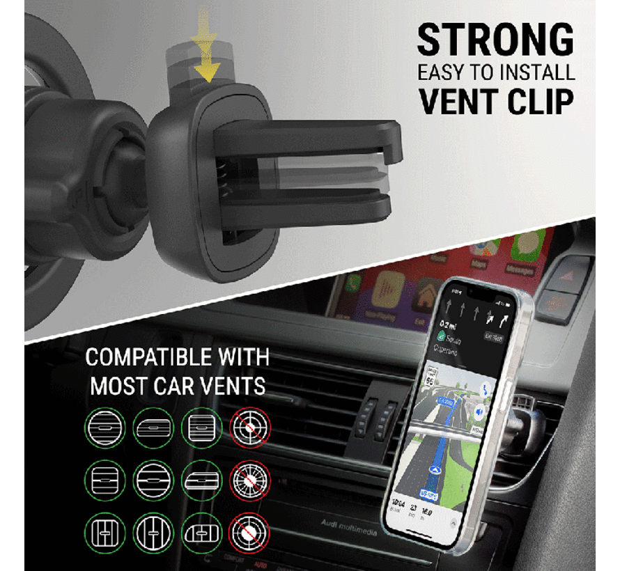 MagicMount™  Dash/Vent MagSafe-compatibele® magnetische telefoonhouder