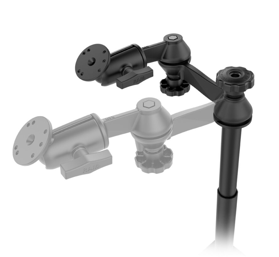 Universal No-Drill™ Laptop Mount RAM-VB-196-SW1-FL (rechte klemmen)