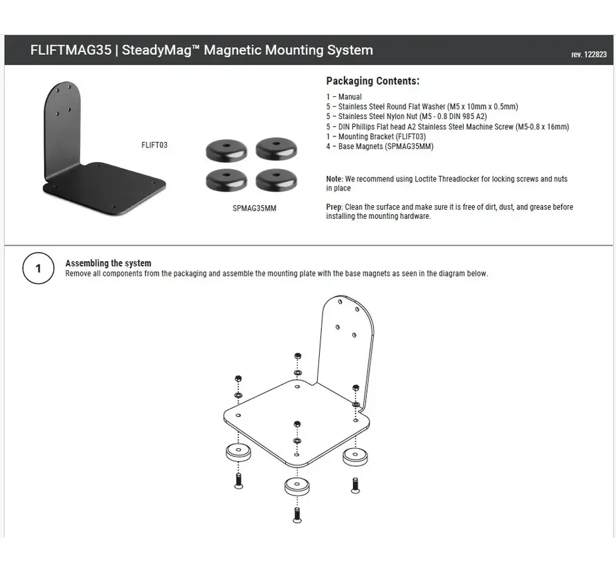 SteadyMag™ universele barcode scanner houder met magnetisch montage
