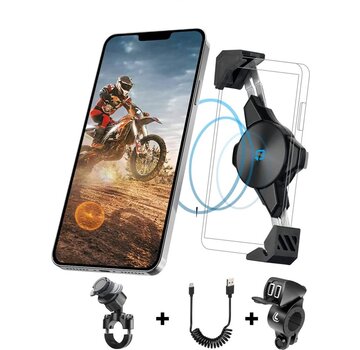 Lampa Chroma Universele Set - Smartphonehouder met Draadloze Oplader - USB lader