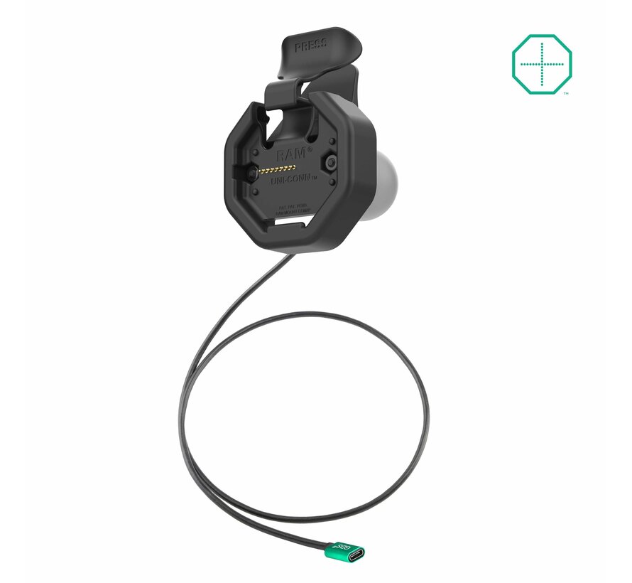 GDS® Uni-Conn™ Klik-In Dock met stroom via USB-C Connector
