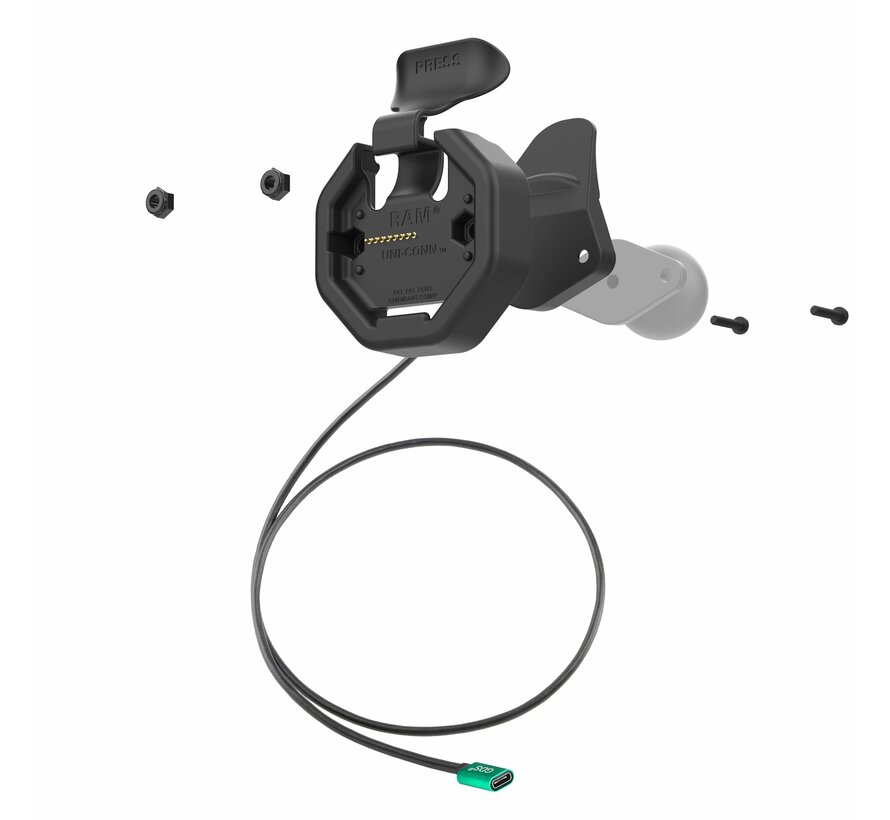 GDS® Uni-Conn™ Klik-In Dock met stroom via USB-C Connector
