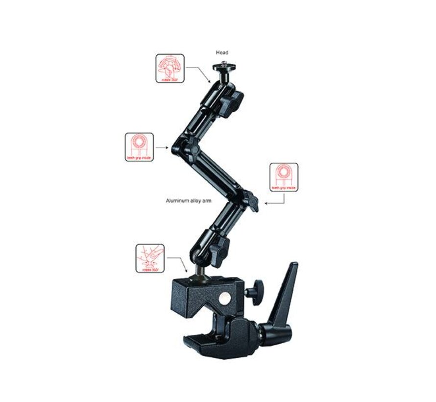 Onyx Super Buis- en tafelklem Tablethouder 10-13" DO-JP