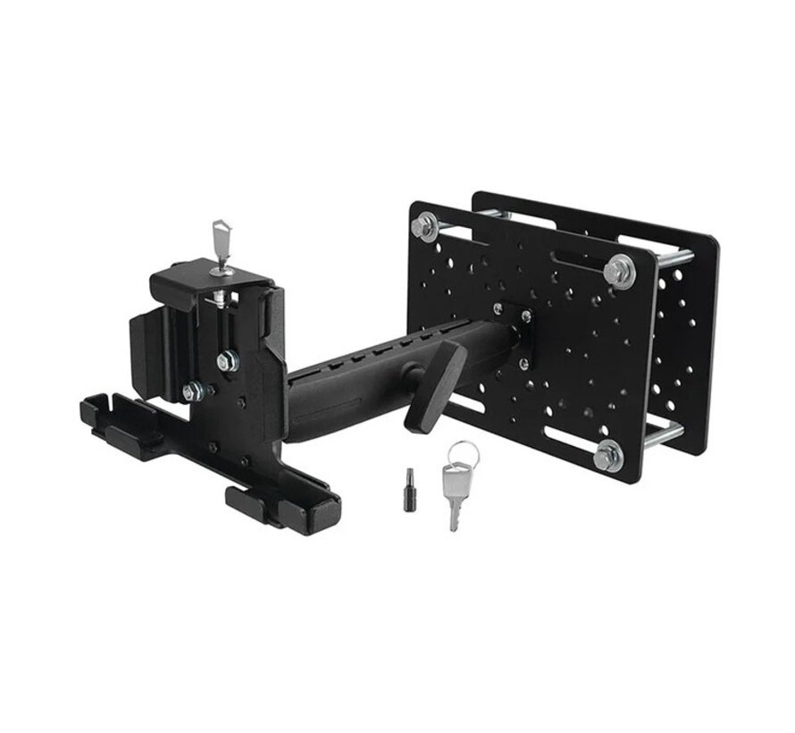 Metalen heftruckkooi/overhead tablethouder universeel met slot