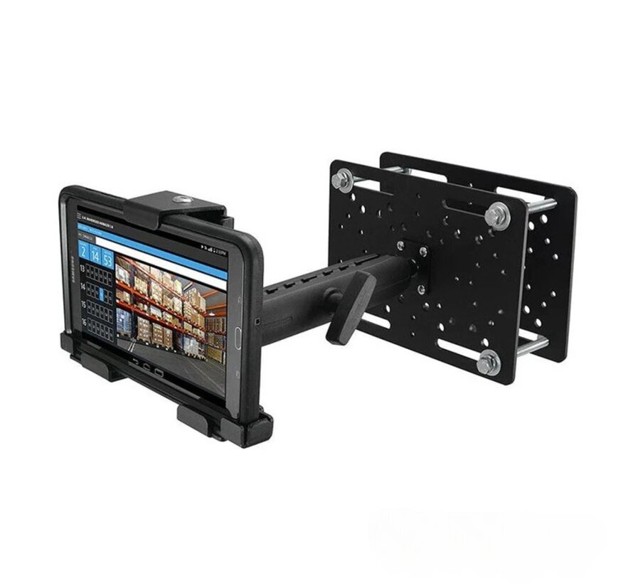 Metalen heftruckkooi/overhead tablethouder universeel met slot