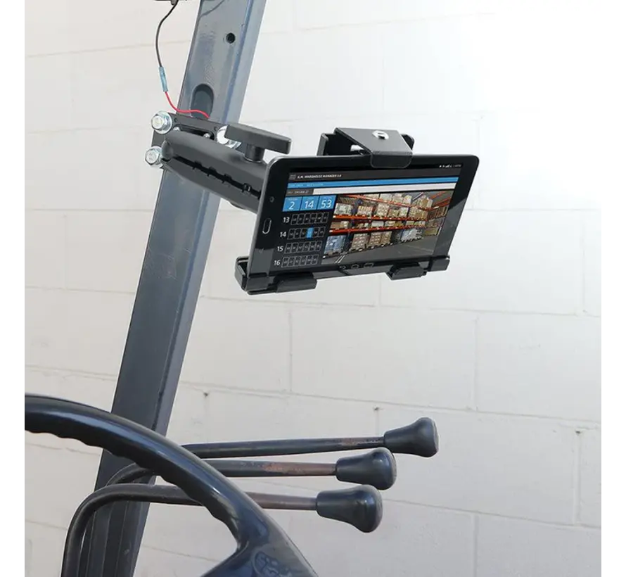 Metalen heftruckmontageset tablethouder universeel met slot