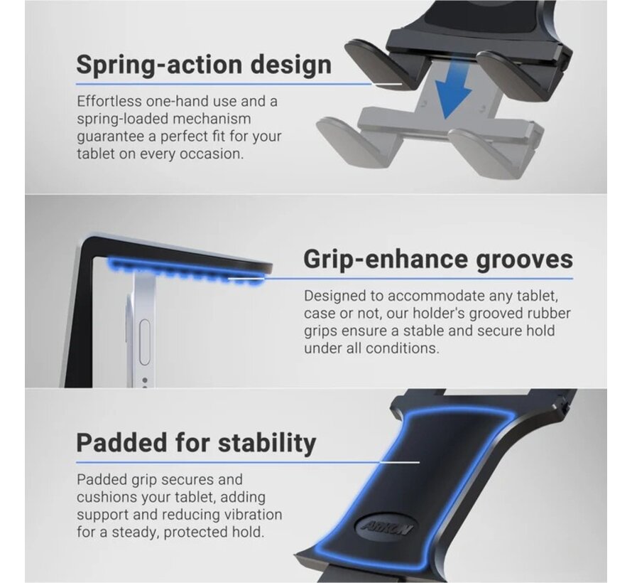 Heftruckmontageset Slim-Grip tablethouder universeel