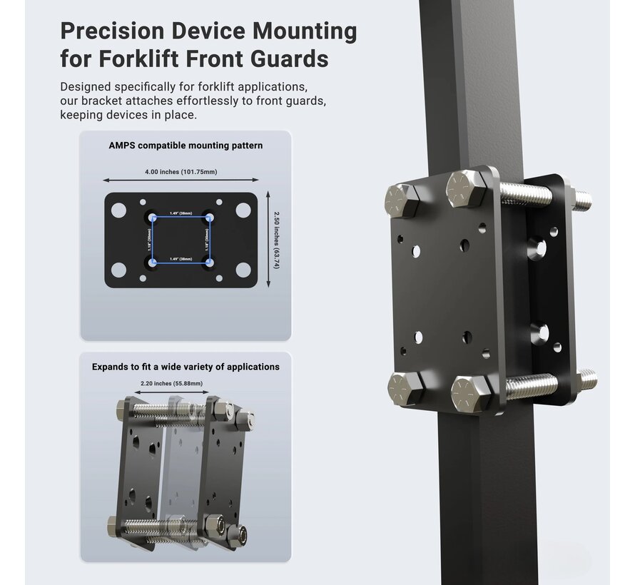 Heftruckmontageset Slim-Grip tablethouder universeel