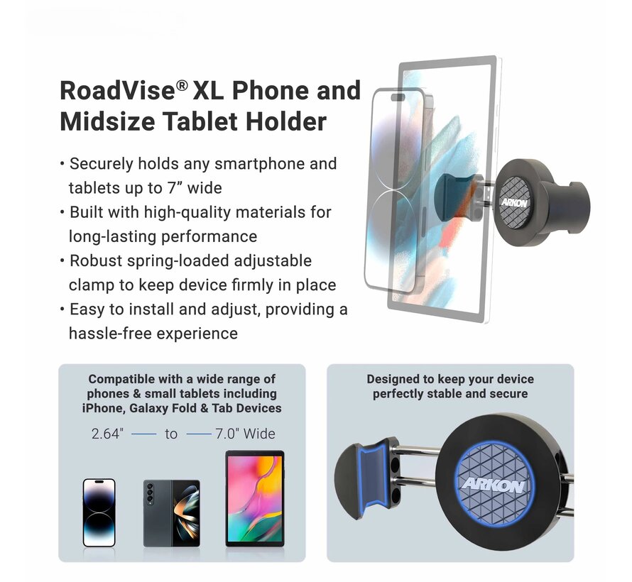 Heftruckmontageset telefoon/tablethouder universeel