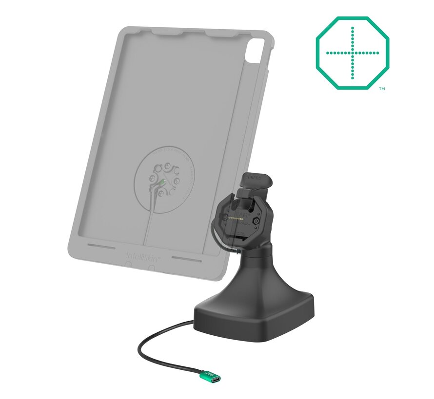 GDS® Uni-Conn™ Kantel- en Draai Kiosk Dock met oplaadfunctie via USB-C