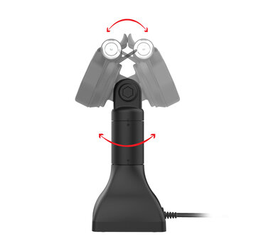 RAM Mount GDS® Uni-Conn™ 18 cm Pedestal Dock met slot en oplaadfunctie via USB-C