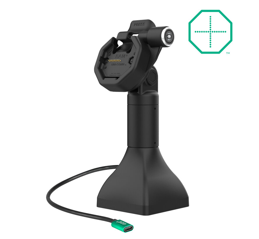 GDS® Uni-Conn™ 18 cm Pedestal Dock met slot en oplaadfunctie via USB-C