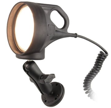 RAM Mount Magnetische Dubbele Balhouder met LED-spotlicht