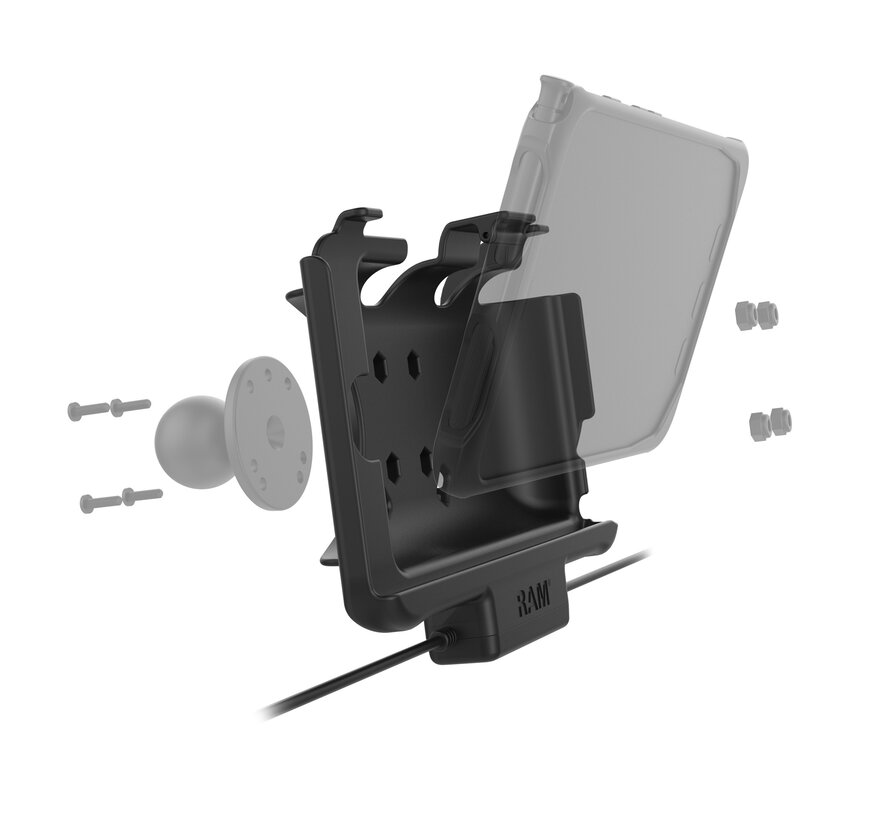 USB-C Gevoede Dock + USB-A & RJ45 Data voor Samsung Tab Active5 & 3