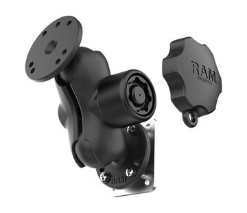 RAM Mount Locking Drill-Down dashboardmontage met steunplaat RAM-101L-B-225B2U