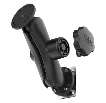 RAM Mount Locking Drill-Down dashboardmontage met steunplaat RAM-101L-225B2U