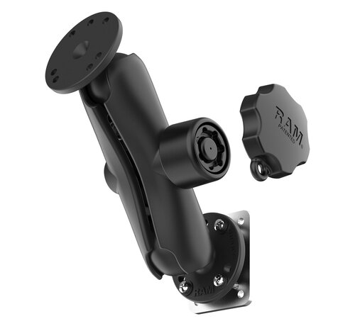 RAM Mount Locking Drill-Down dashboardmontage met steunplaat RAM-101L-225B2U