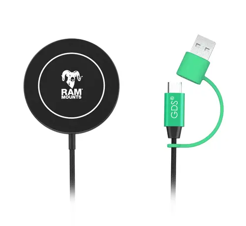 RAM Mount Qi2 15W draadloze Magsafe oplader- Waterdicht