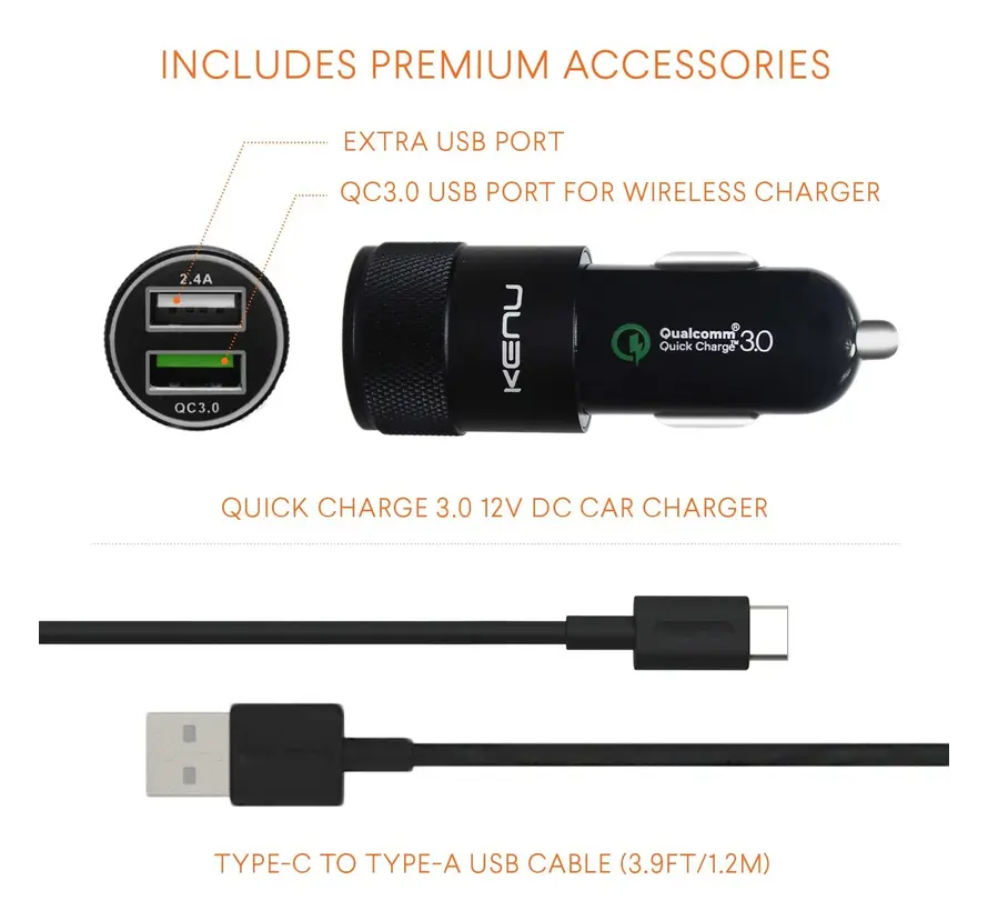 Airbase draadloos telefoonhouder met zuignap