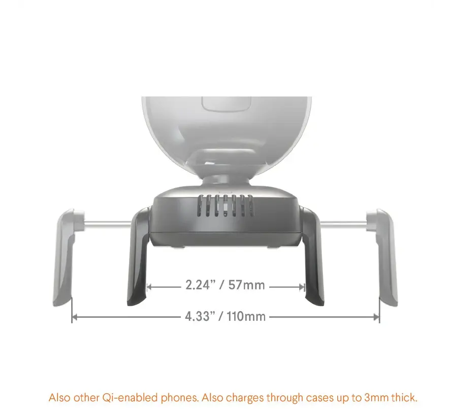 Airbase draadloos telefoonhouder met zuignap