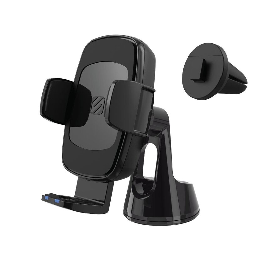 Universele 15W oplaad autoruit en dashboardhouder (Qi)
