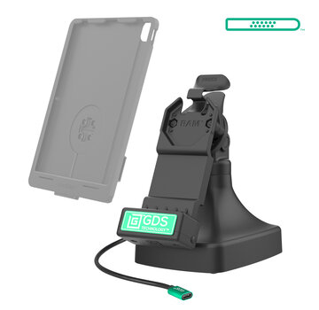 RAM Mount GDS® Uni-Conn™ Kantel- en Draai Kiosk Dock met oplaadfunctie via USB-C