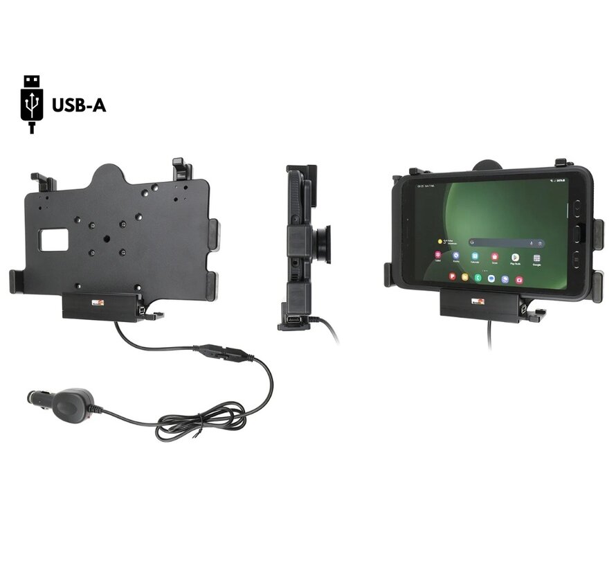 houder met sigplug lader Samsung Gal. TAB Active3/5 + USB A/C poort
