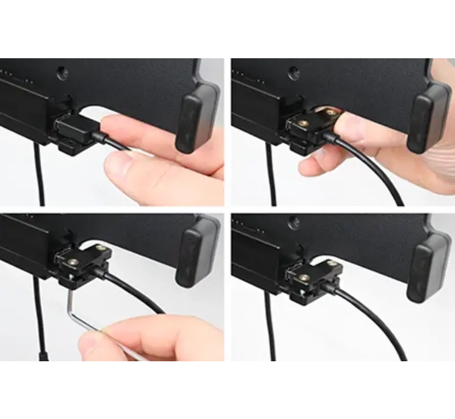 houder/lader Samsung Gal. TAB Active3/5 + USB A/C poort, Molex