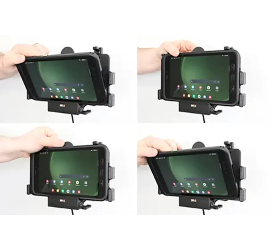 houder/lader Samsung Gal. TAB Active3/5 + USB A/C poort, Molex