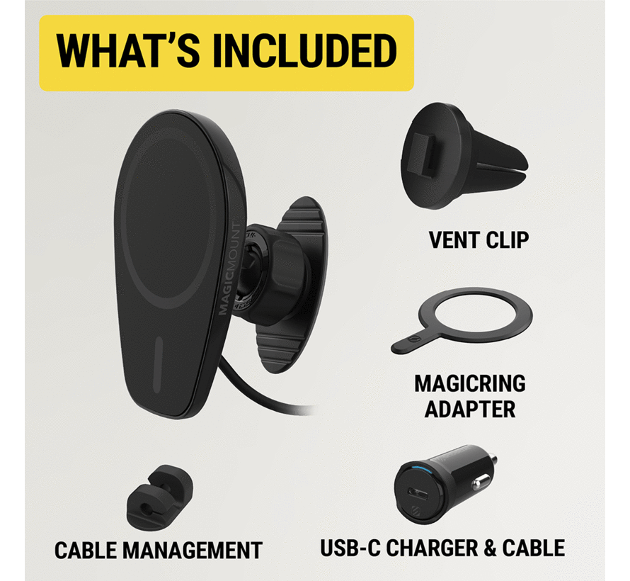 magicMOUNT Pro Charge Dash/Vent - MagSafe-compatibel