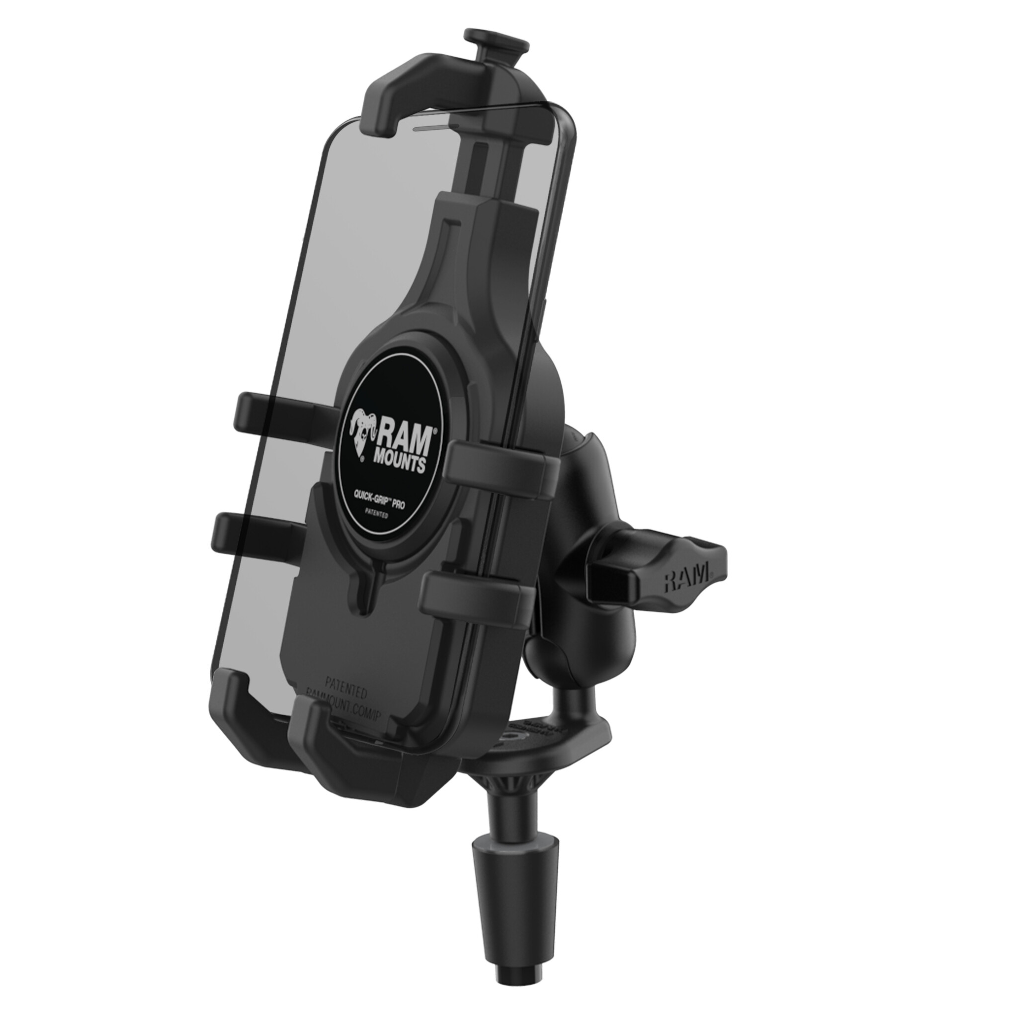 RAM Mount Quick-Grip™ Pro Telefoonhouder met balhoofdbevestiging