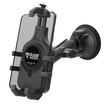 RAM Mount Quick-Grip™ Pro Telefoonhouder met Twist-Lock™ Zuignap