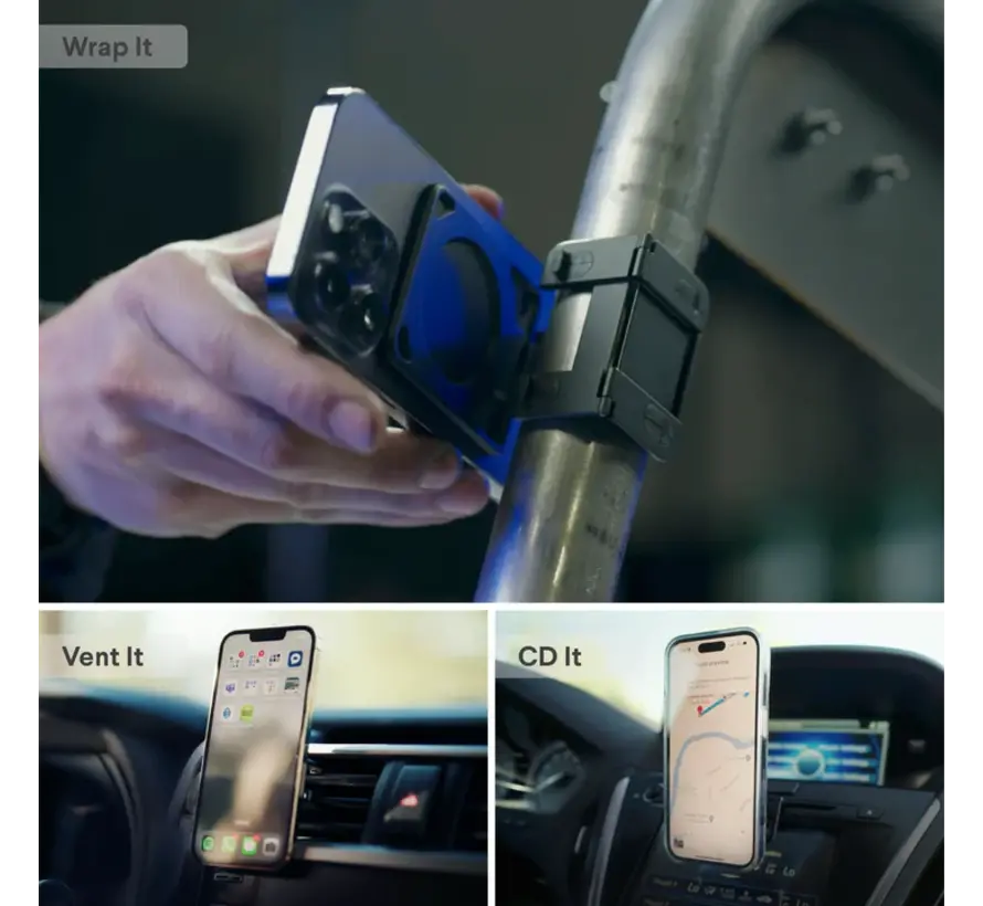 Stance+ 10-in-1 MagSafe-statief, Vent Mount, standaard