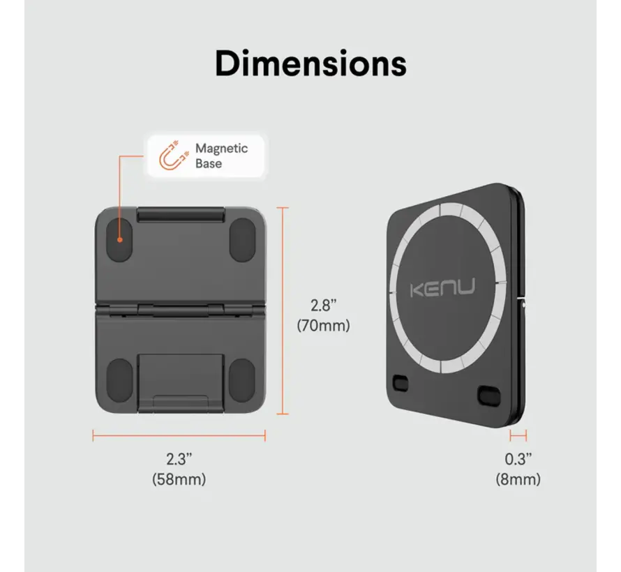 Stance+ 10-in-1 MagSafe-statief, Vent Mount, standaard