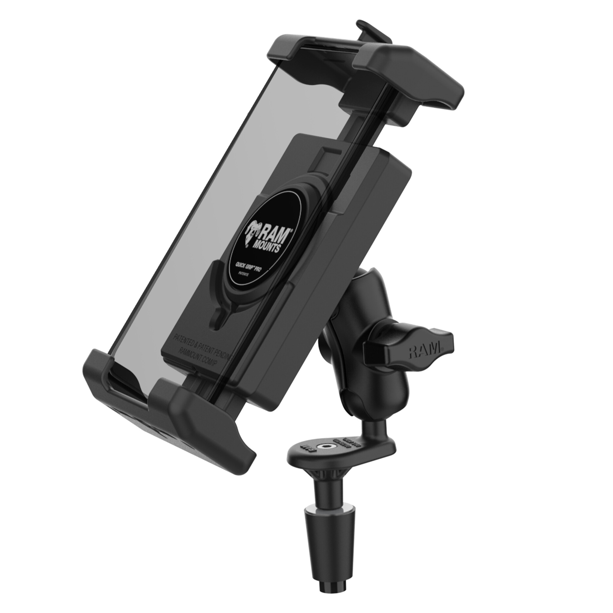 RAM Mount Quick-Grip™ Pro XL Telefoonbevestiging met Vorkstam Basis