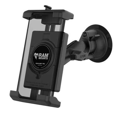 RAM Mount Quick-Grip™ Pro XL Telefoonbevestiging met Twist-Lock™ Vacuümzuignap