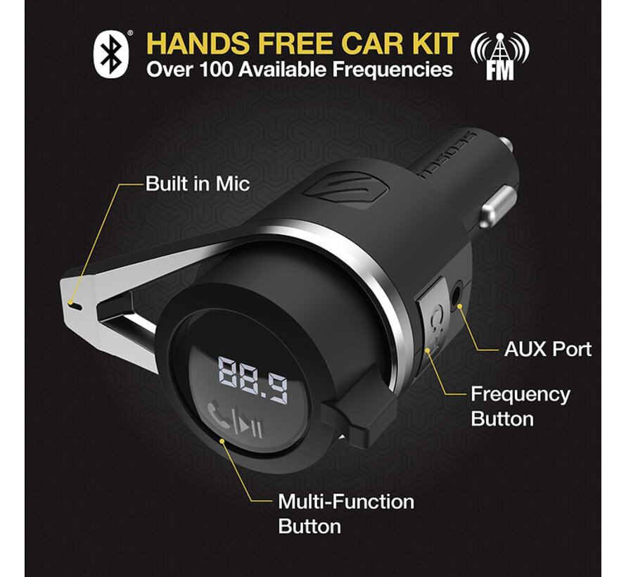 BTFreq Pro Wireless Carkit FM transmitter 18W PD
