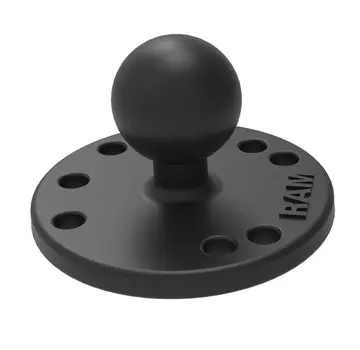 RAM Mount aluminium B-kogel, ronde montage base RAM-B-202U