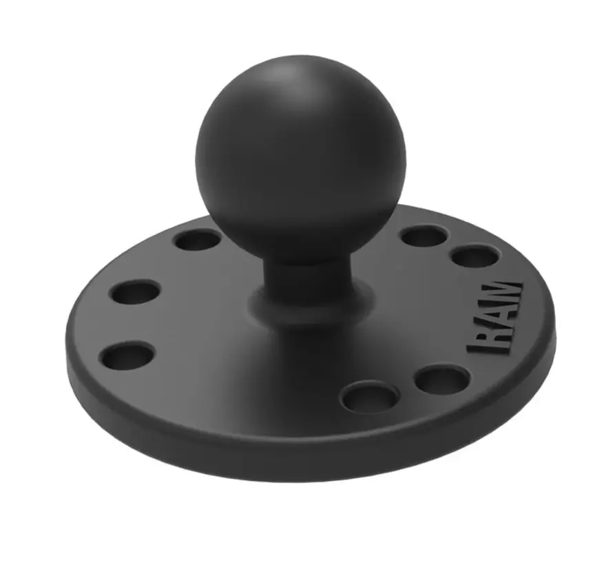 B-Kogel (25 mm) Aluminium Basis Rond - RAM-B-202U