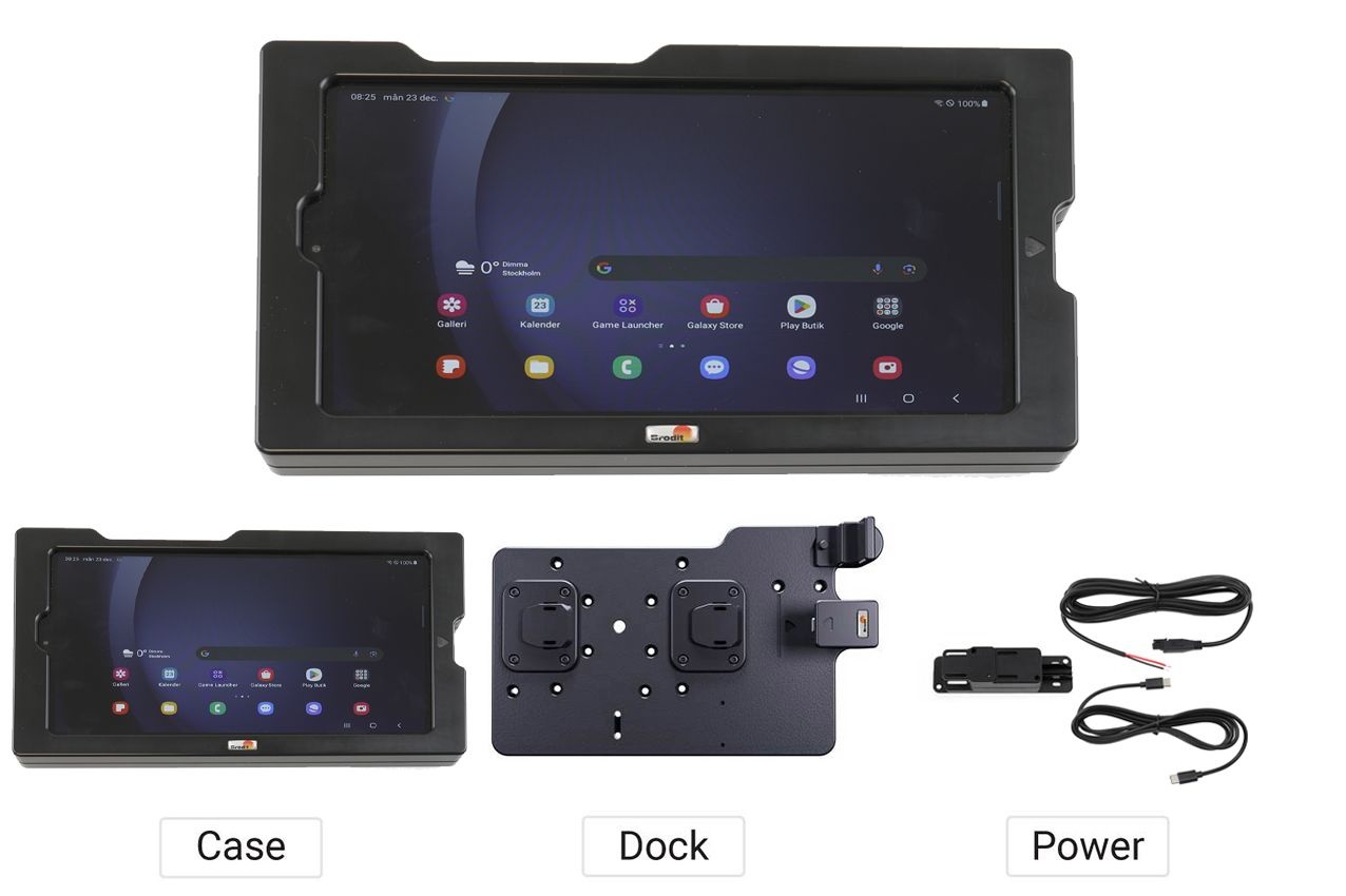 Brodit ModTek Dock en Hardcase bundel voor Samsung Tab A9/ 8.7"