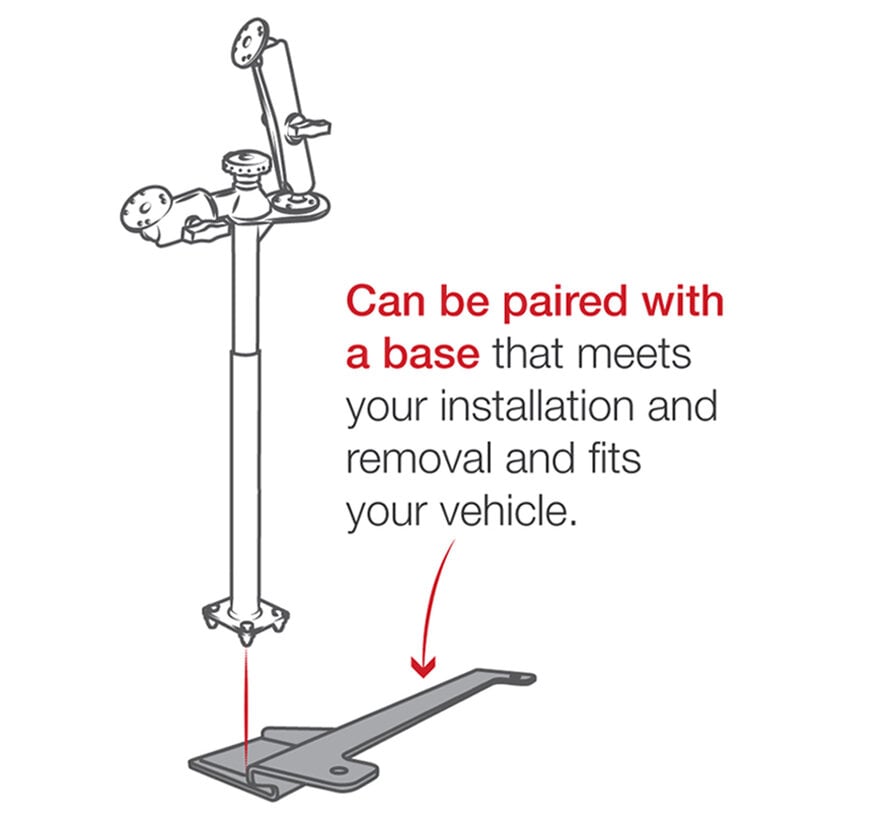 Tele-Pole™ with 12” & 18” Poles and Double Kogel Mount