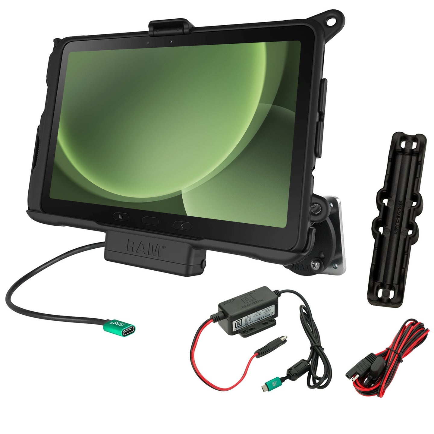 RAM Mount Powered Dock & Dashboard Mount for Samsung Tab Active Pro SAM52CPU