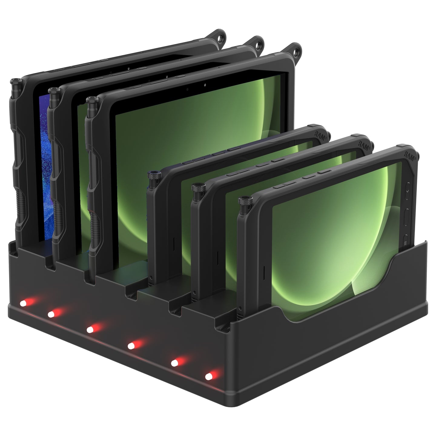 RAM Mount 6-Port Dock for Tab Active5 Pro, Tab Active4 Pro, Tab Active Pro, Tab Active5/3/2