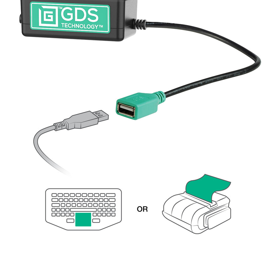 Vergrendelde GDS® Tough-Dock™ Enkele USB-A voor iPad 10 & 11, Pro 11 & Air 11