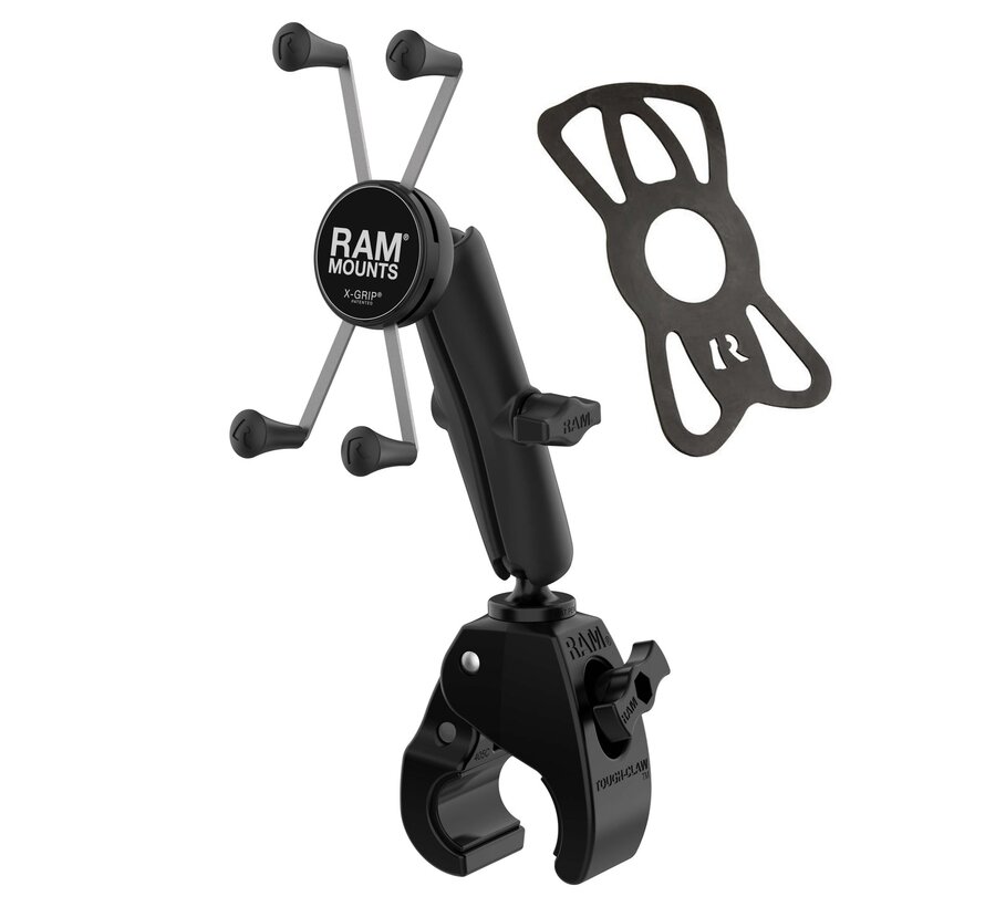 X-Grip® Grote Telefoonhouder met Tough-Claw™ Medium Klembasis - Lang