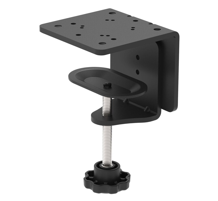 Robuuste C-klemvoet voor kogelvoeten en voetstukbevestigingen