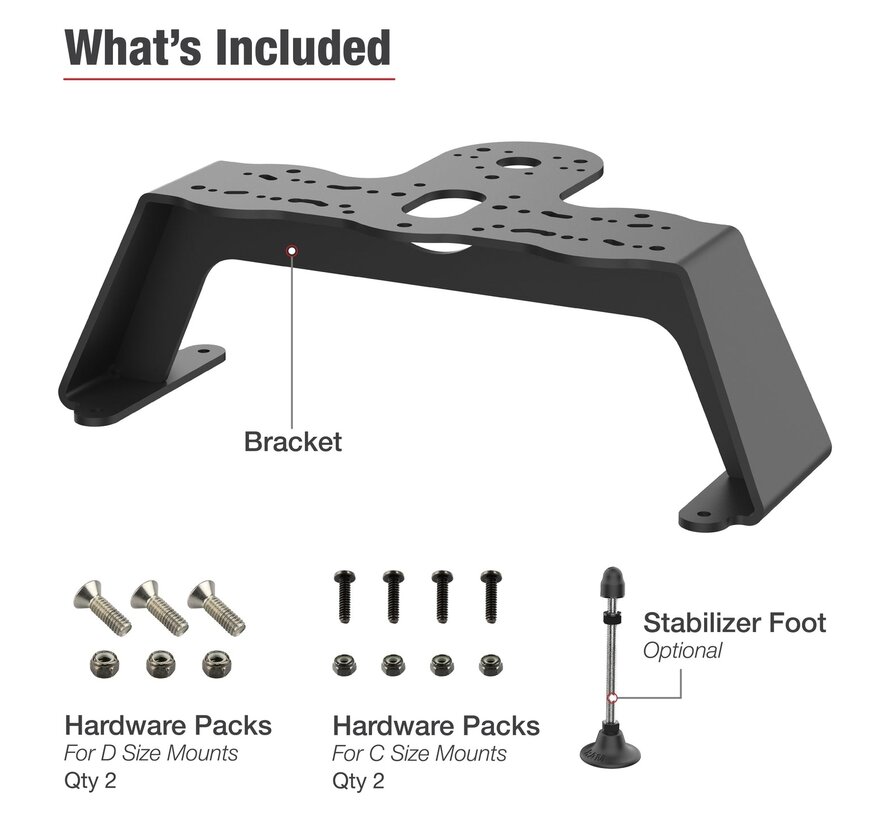 Heavy Duty Fishfinder Deck Mount