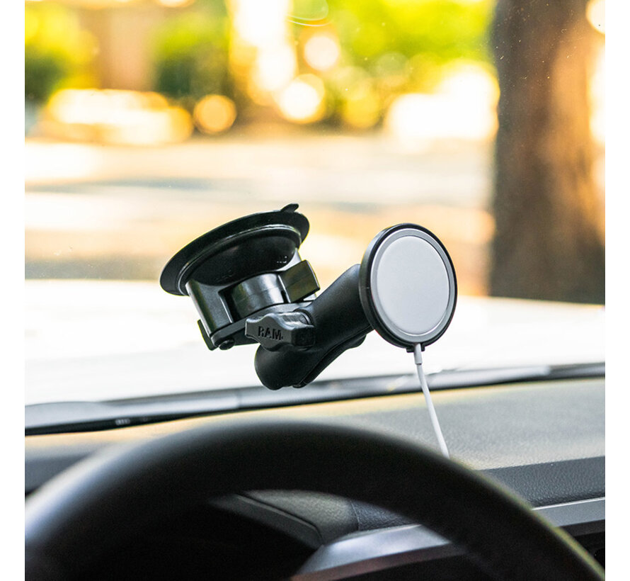 Zuignapset met Adapter voor 25W Apple MagSafe   RAM-B-166-AP-MAG-1U