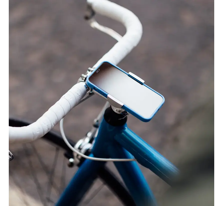 Micro Mount fiets telefoonhouder - Zilver