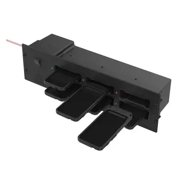 RAM Mount GDS® 6-poorts oplaadmodule voor IntelliSkin®-telefoons in kasten